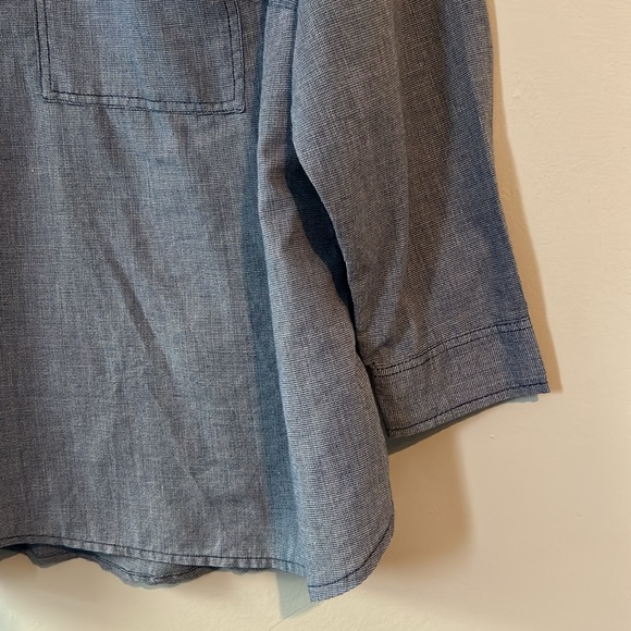 Blue Long Sleeve Joe Fresh Shirt 3X - Picture 3 of 8